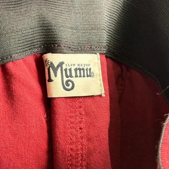 Show Me Your Mumu Corduroy Soho Corduroy‎ Skinnies Pants Red Size Medium - Picture 5 of 7